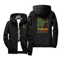 Thumbnail for Fighter Machine Designed Windbreaker Jackets