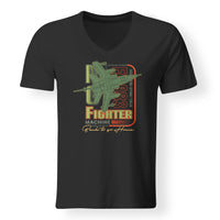 Thumbnail for Fighter Machine Designed V-Neck T-Shirts