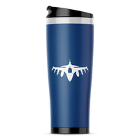 Thumbnail for Fighting Falcon F16 Silhouette Designed Travel Mugs