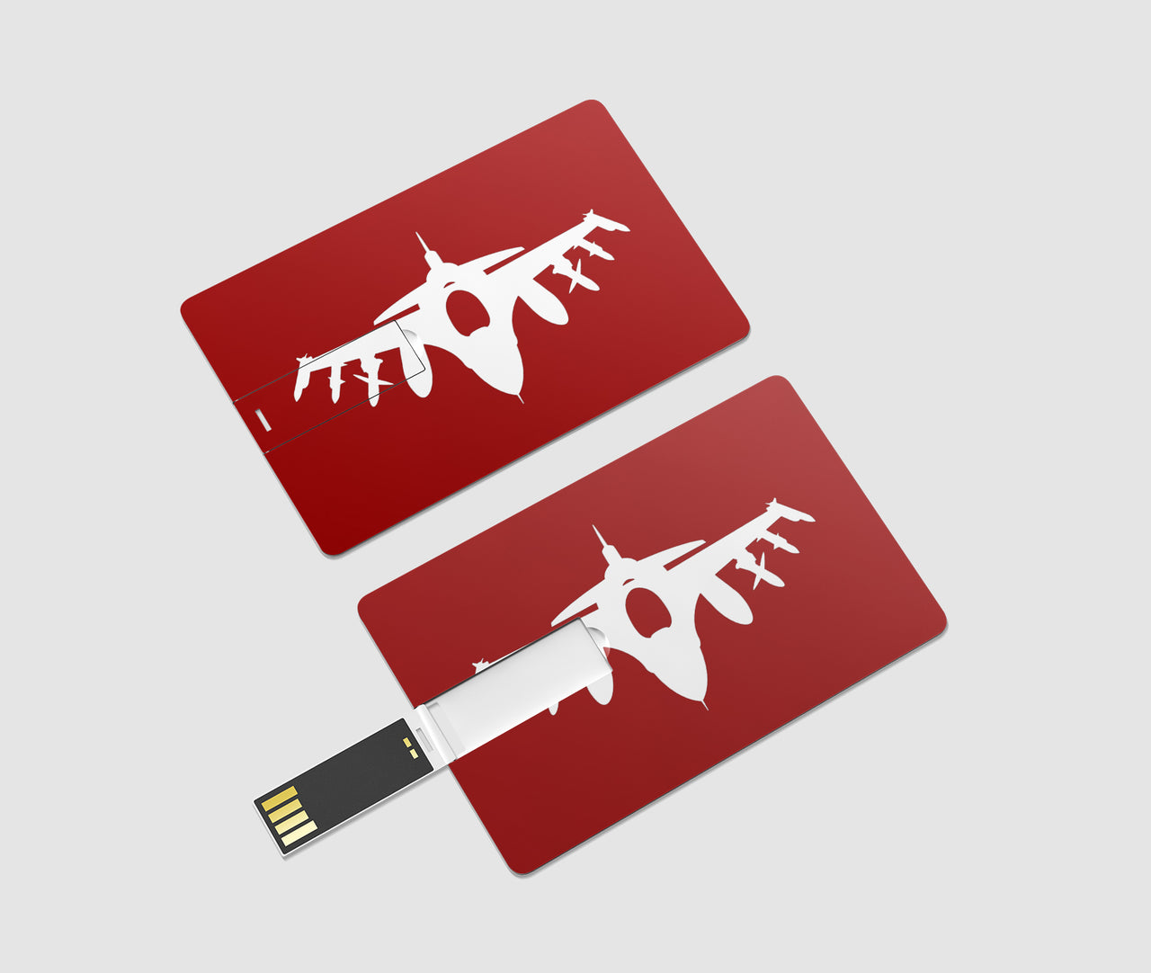 Fighting Falcon F16 Silhouette Designed USB Cards
