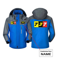 Thumbnail for Flat Colourful 737 Designed Thick Winter Jackets