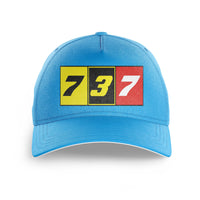 Thumbnail for Flat Colourful 737 Printed Hats