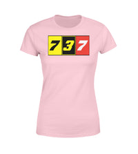 Thumbnail for Flat Colourful 737 Designed Women T-Shirts