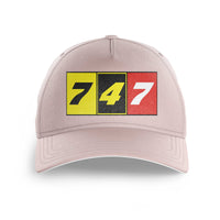 Thumbnail for Flat Colourful 747 Printed Hats