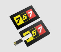 Thumbnail for Flat Colourful 757 Designed USB Cards