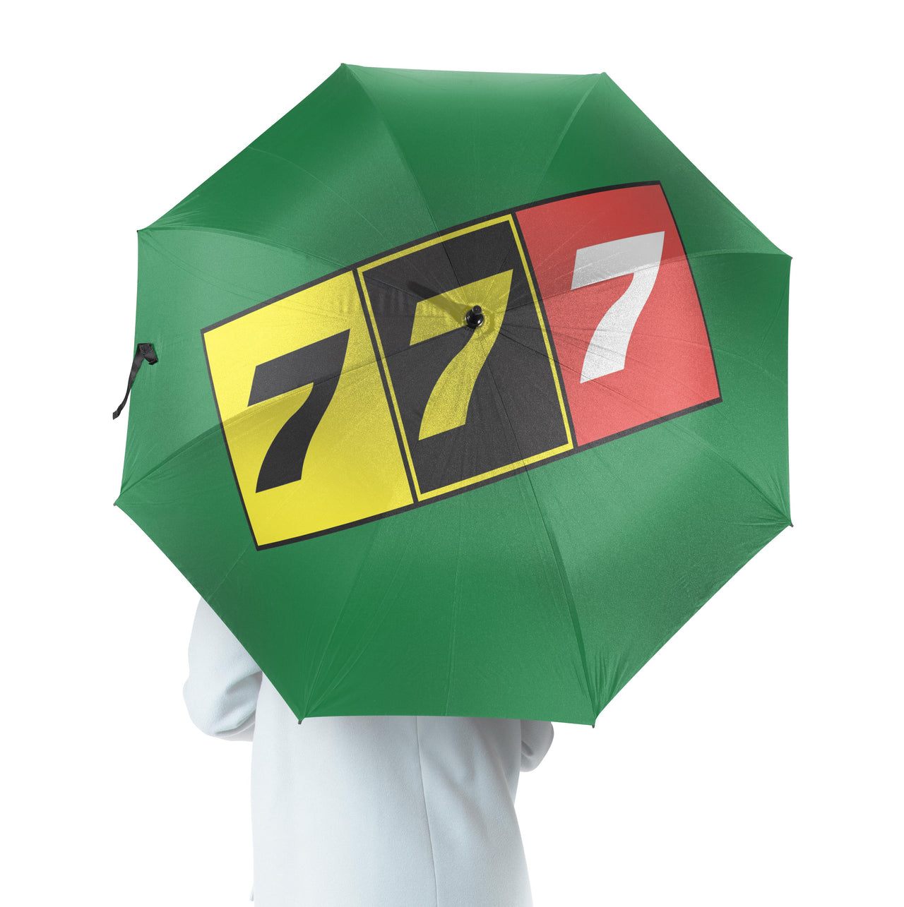 Flat Colourful 777 Designed Umbrella