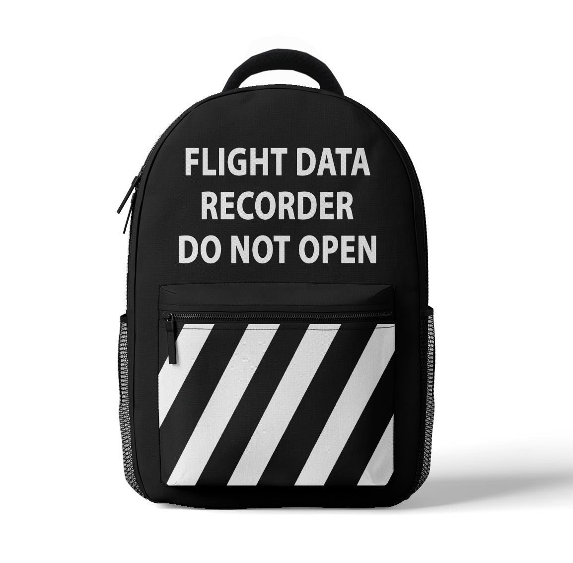 Flight Data Recorder Do Not Open Designed 3D Backpacks
