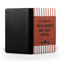 Thumbnail for Flight Recorder Do Not Open Designed Passport & Travel Cases