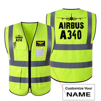 Thumbnail for Airbus A340 & Plane Designed Reflective Vests