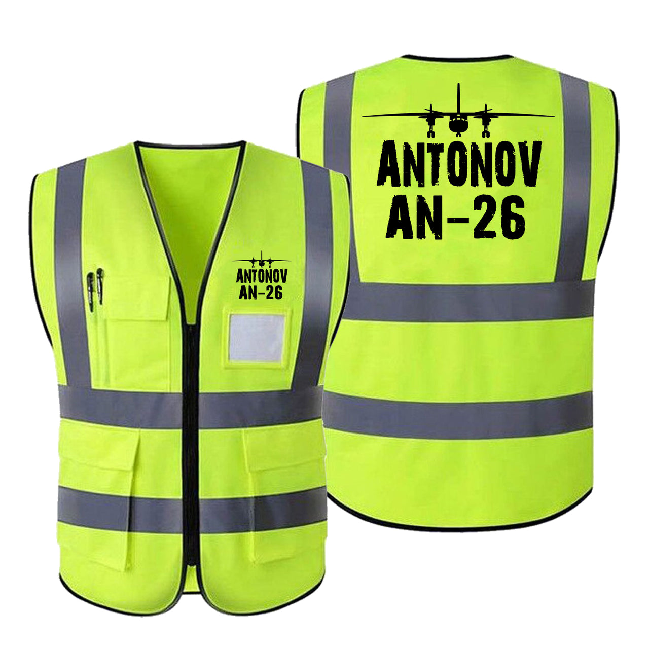 Antonov AN-26 & Plane Designed Reflective Vests