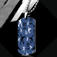 Thumbnail for Fly Be Free Blue Designed Metal Necklaces