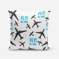 Thumbnail for Fly Be Free White Designed Pillows