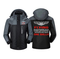 Thumbnail for Flying One Ball Designed Thick Winter Jackets