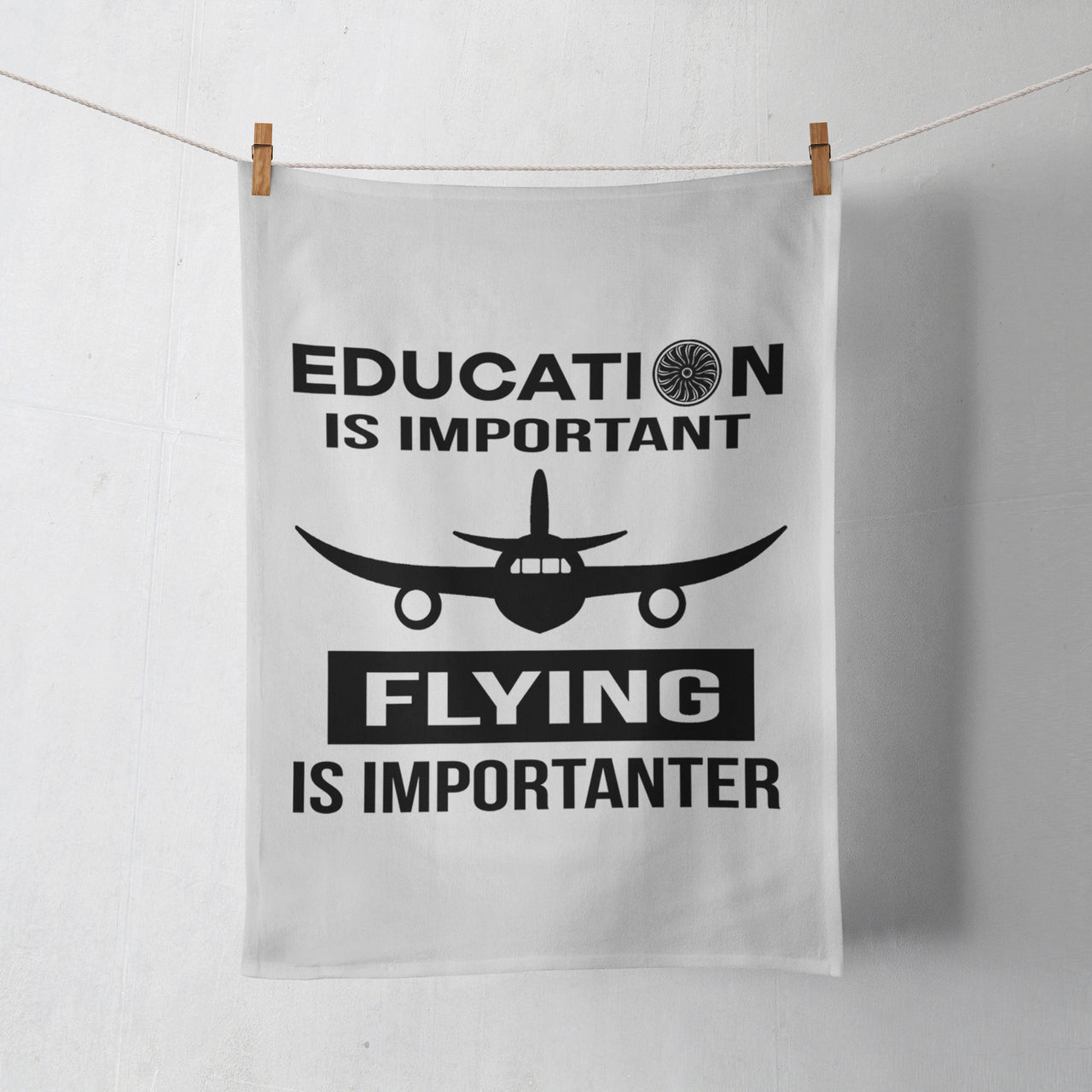 Flying is Importanter Designed Towels