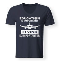 Thumbnail for Flying All Around The World Designed V-Neck T-Shirts