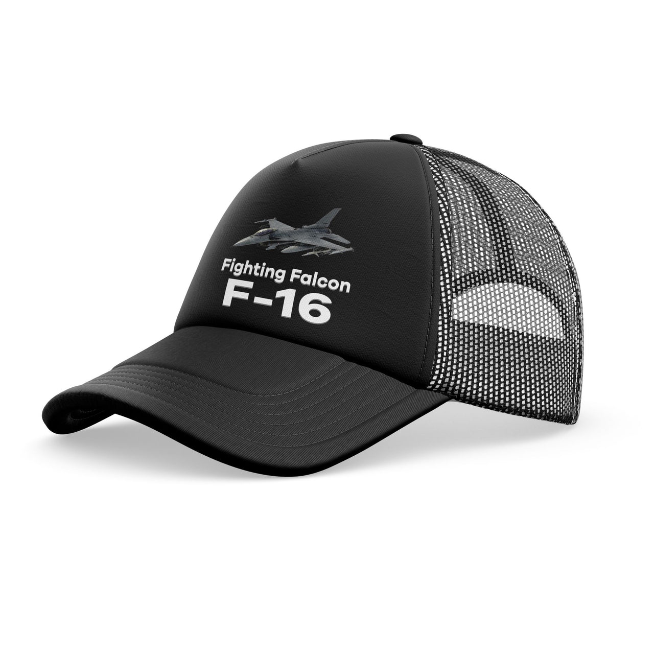 The Fighting Falcon F16 Designed Trucker Caps & Hats