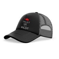 Thumbnail for Trust Me I'm a Pilot (Helicopter) Designed Trucker Caps & Hats