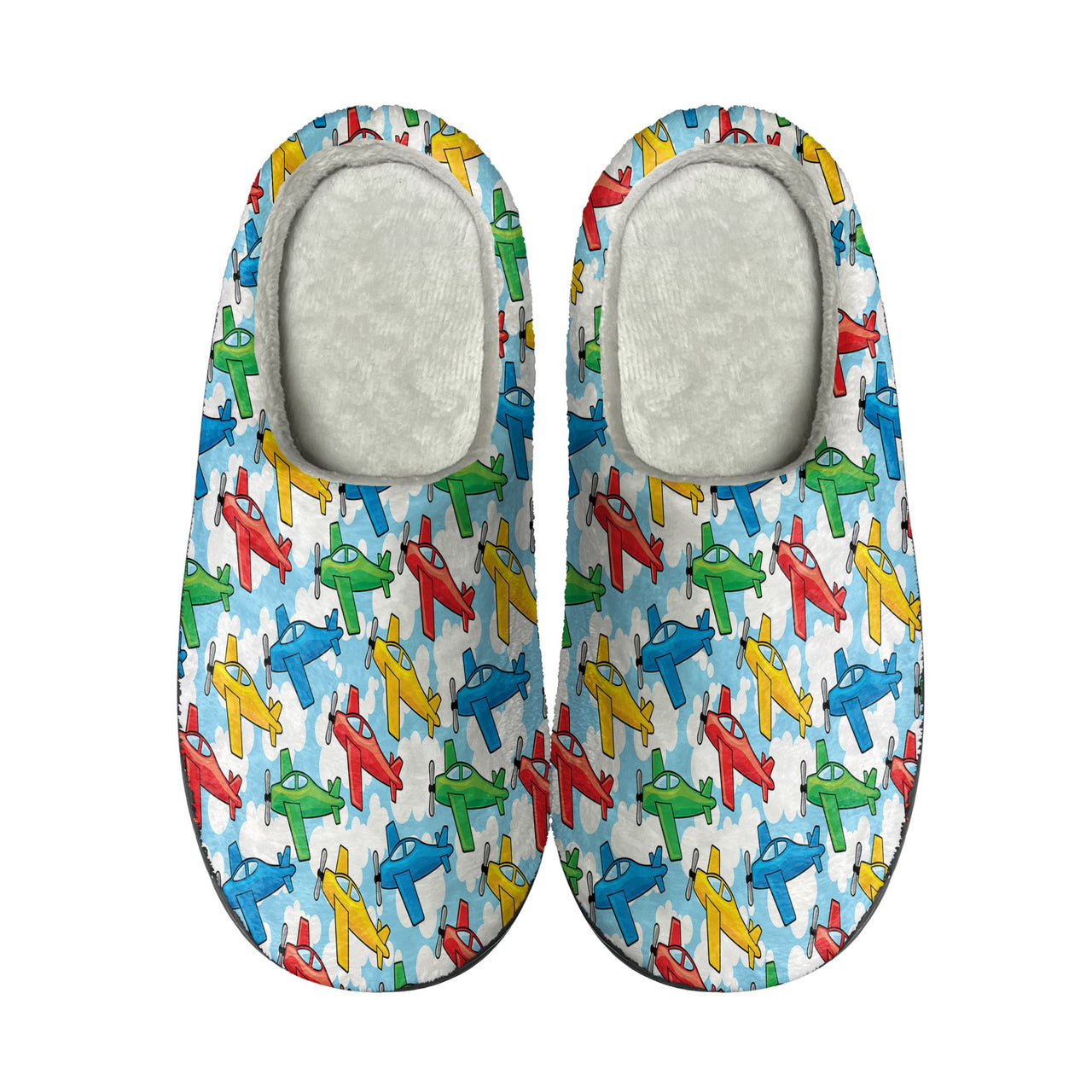 Funny Airplanes Designed Cotton Slippers