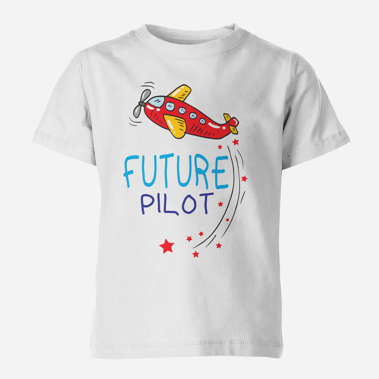 Future Pilot (Airplane) Designed Children T-Shirts
