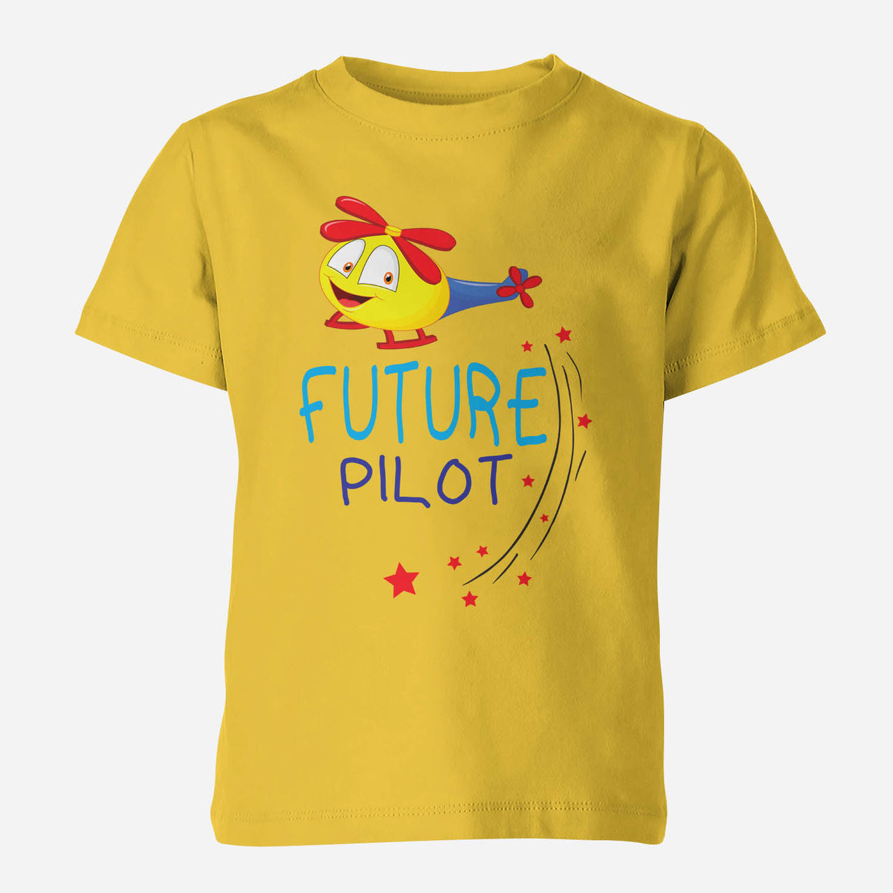 Future Pilot (Helicopter) Designed Children T-Shirts