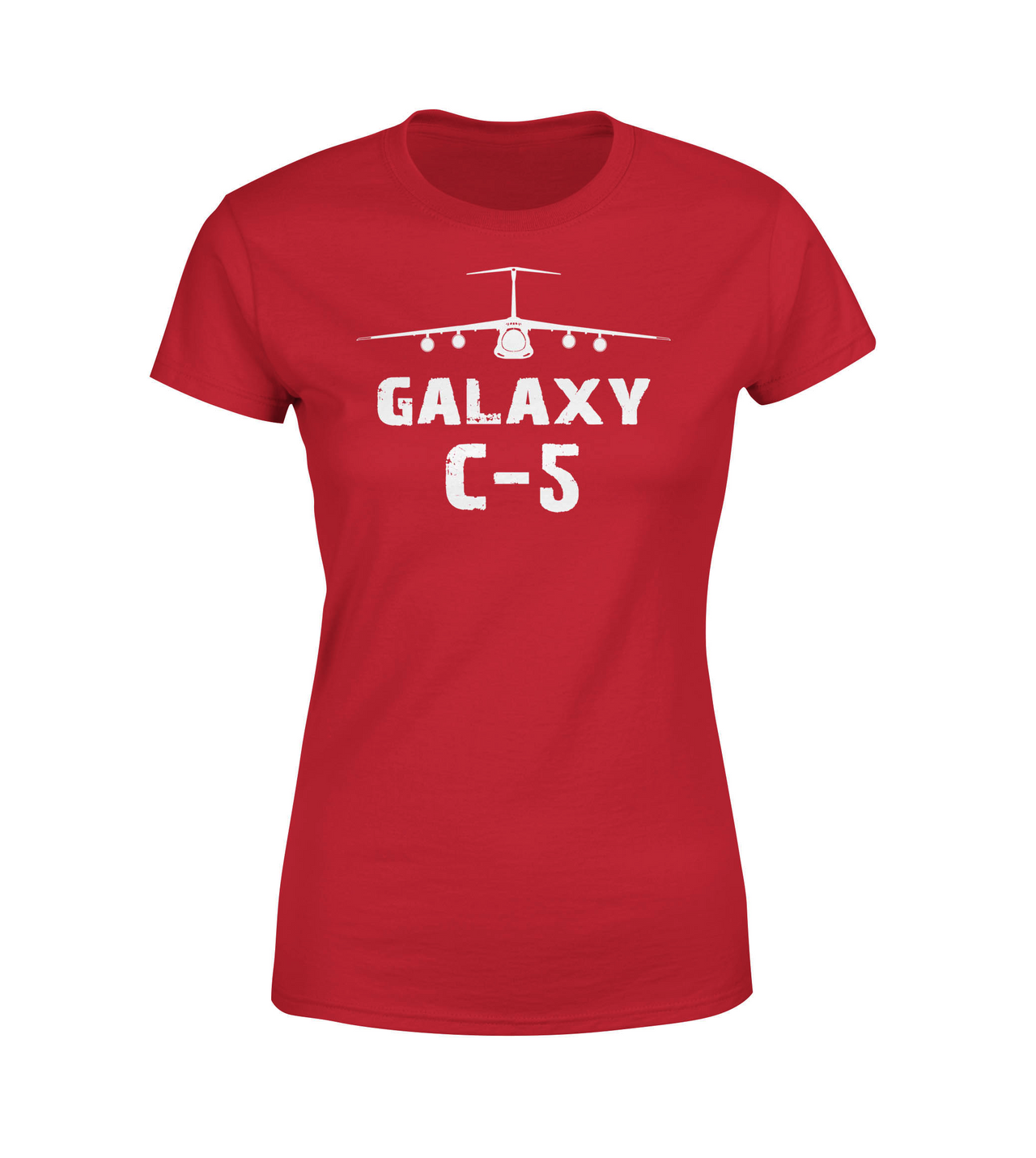 Galaxy C-5 & Plane Designed Women T-Shirts
