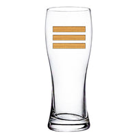 Thumbnail for Golden Pilot Epaulettes (3 Lines) Designed Pilsner Beer Glasses