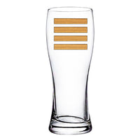 Thumbnail for Golden Pilot Epaulettes (4 Lines) Designed Pilsner Beer Glasses