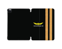 Thumbnail for Customizable Special Golden Pilot Epaulettes (4,3,2 Lines) iPad Cases