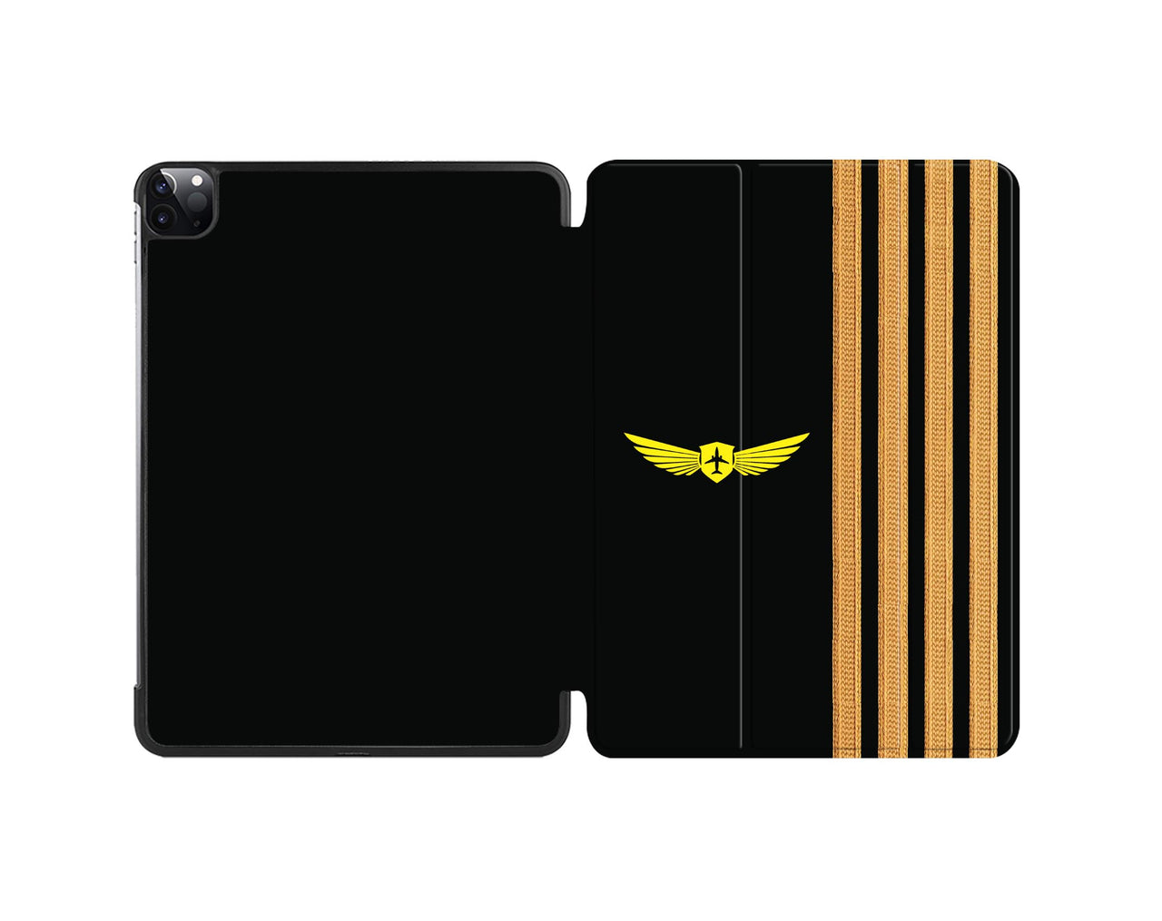 Customizable Special Golden Pilot Epaulettes (4,3,2 Lines) iPad Cases