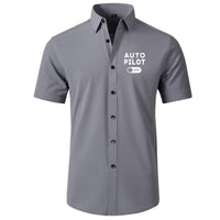 Thumbnail for Auto Pilot Off Designed Short Sleeve Shirts