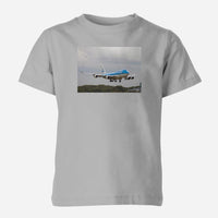 Thumbnail for Landing KLM's Boeing 747 Designed Children T-Shirts