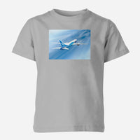 Thumbnail for Beautiful Painting of Boeing 787 Dreamliner Designed Children T-Shirts