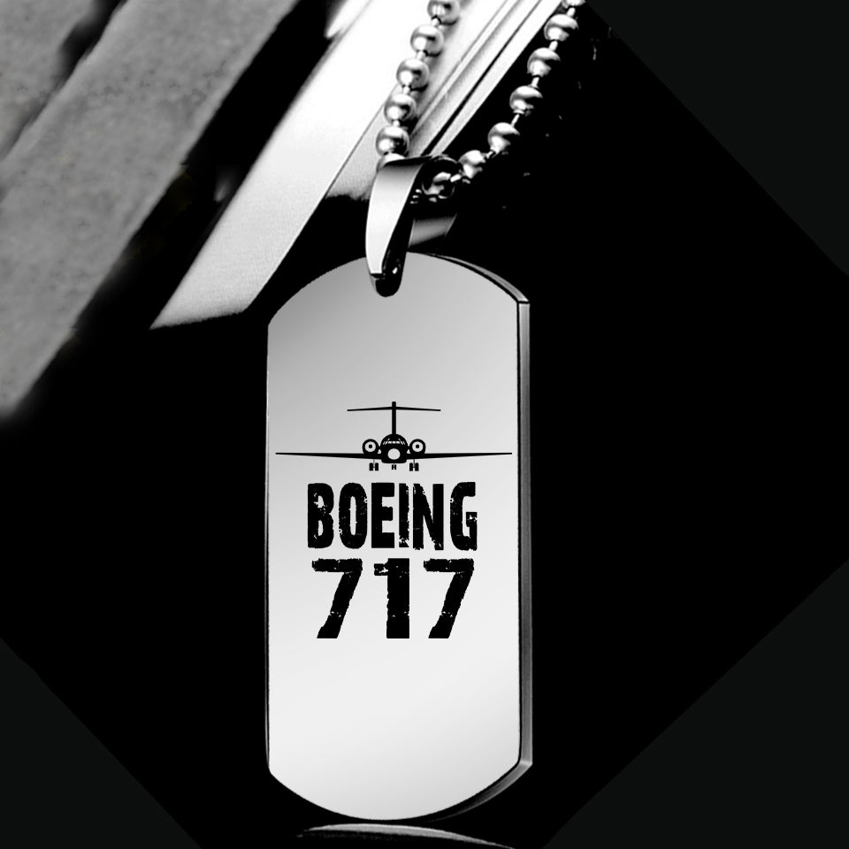 Boeing 717 & Plane Designed Metal Necklaces