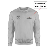 Thumbnail for Side Your Custom Logos & Name (US Air Force & Star) Designed Sweatshirts