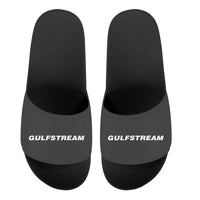 Thumbnail for Gulfstream & Text Designed Sport Slippers