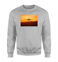 Thumbnail for Landing Aircraft During Sunset Designed Sweatshirts