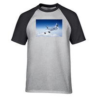 Thumbnail for Cruising Lufthansa's Boeing 747 Designed Raglan T-Shirts