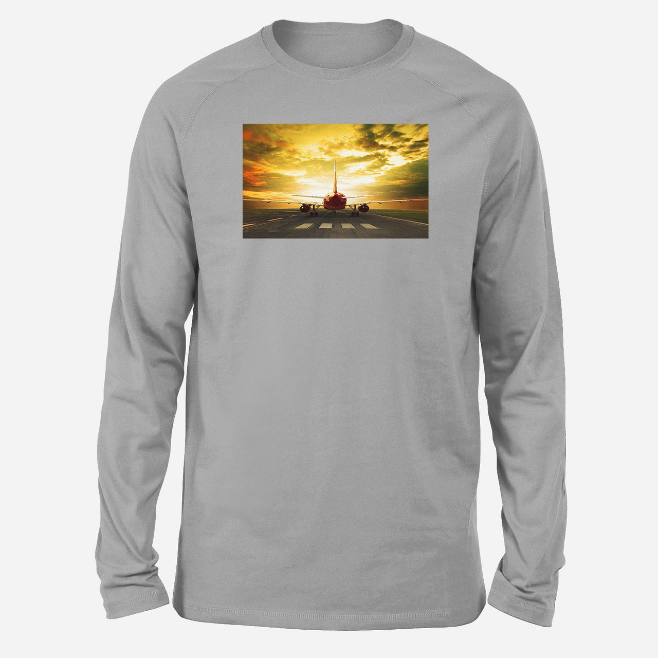 Ready for Departure Passanger Jet Designed Long-Sleeve T-Shirts