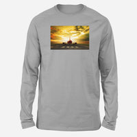 Thumbnail for Ready for Departure Passanger Jet Designed Long-Sleeve T-Shirts