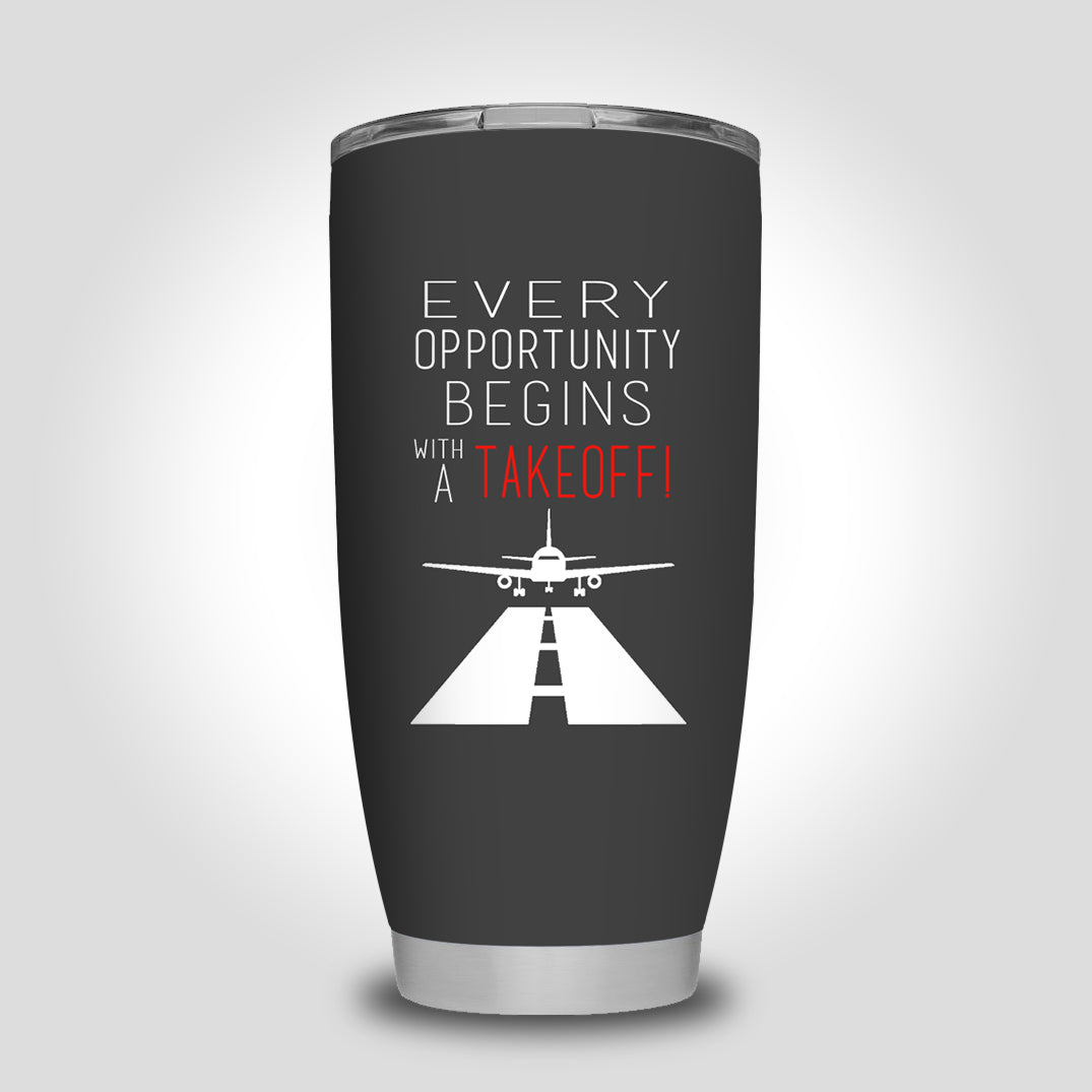 Every Opportunity Designed Tumbler Travel Mugs