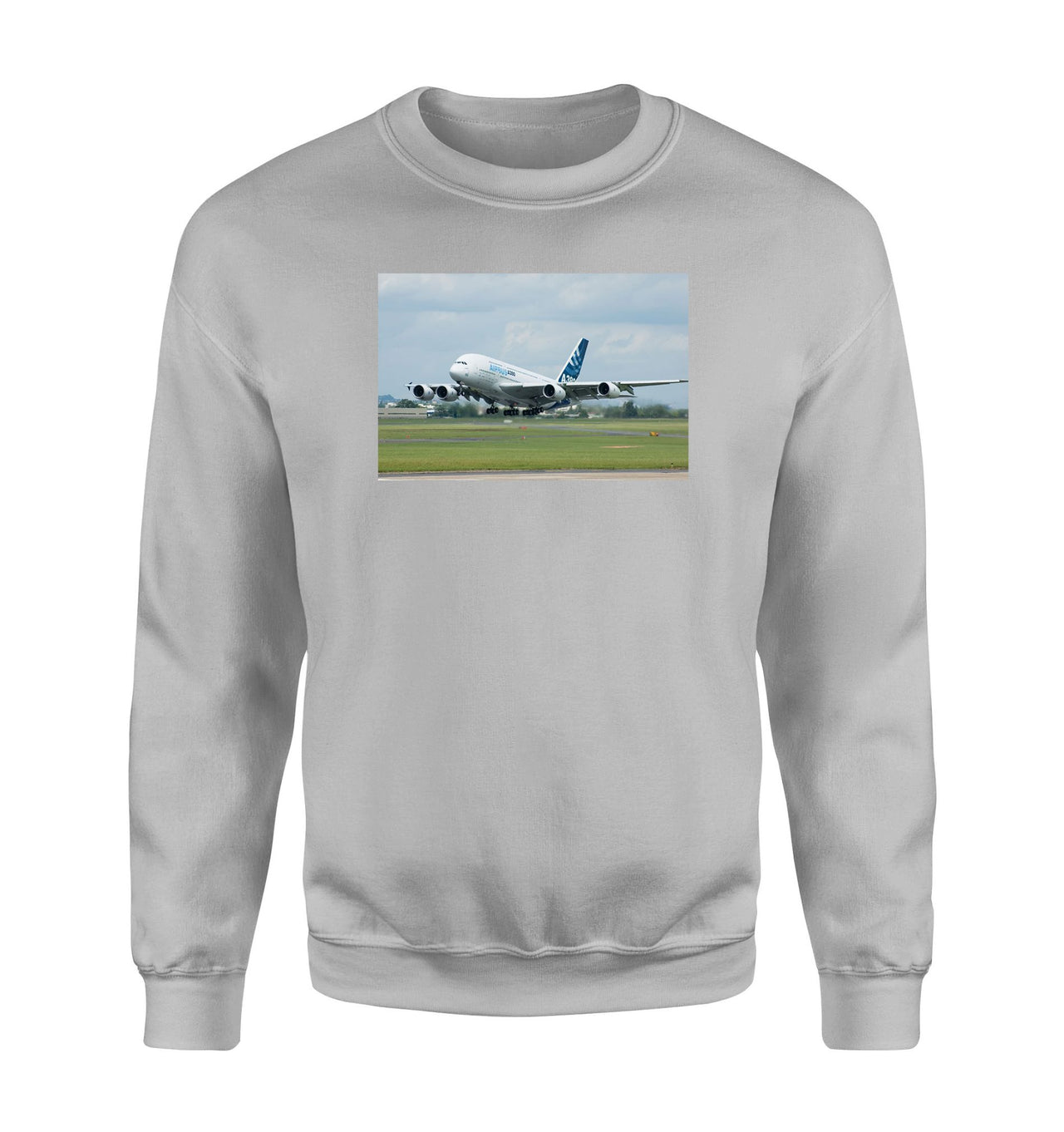 Departing Airbus A380 with Original Livery Designed Sweatshirts