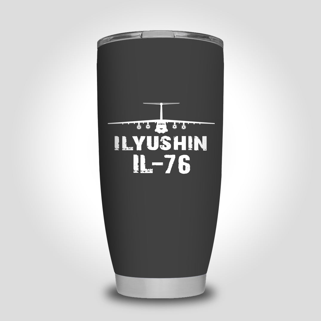 ILyushin IL-76 & Plane Designed Tumbler Travel Mugs