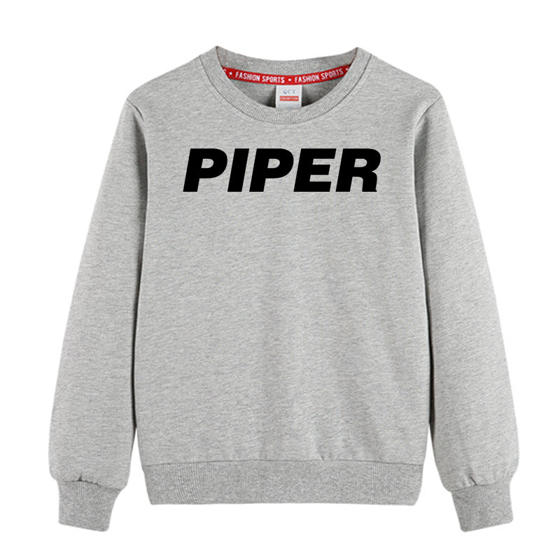 Piper & Text Designed "CHILDREN" Sweatshirts