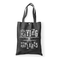 Thumbnail for Still Playing With Airplanes Designed Tote Bags