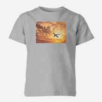 Thumbnail for Plane Passing By Designed Children T-Shirts