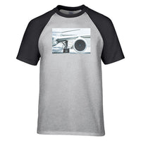 Thumbnail for Amazing Aircraft & Engine Designed Raglan T-Shirts