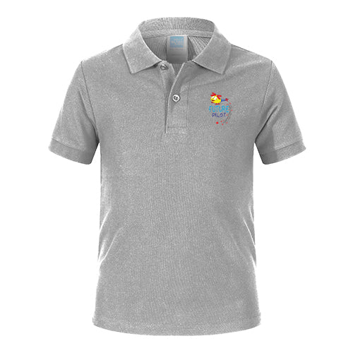 Future Pilot (Helicopter) Designed Children Polo T-Shirts