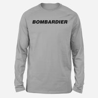 Thumbnail for Bombardier & Text Designed Long-Sleeve T-Shirts