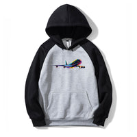 Thumbnail for Multicolor Airplane Designed Colourful Hoodies