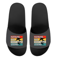 Thumbnail for Husband & Dad & Aircraft Mechanic & Legend Designed Sport Slippers